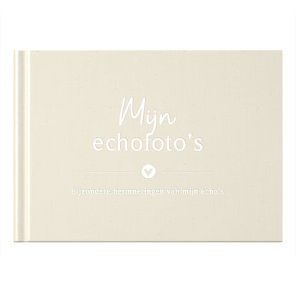 Babytagebuch - Meine Ultraschallbilder – Leinen Beige - Fyllbooks