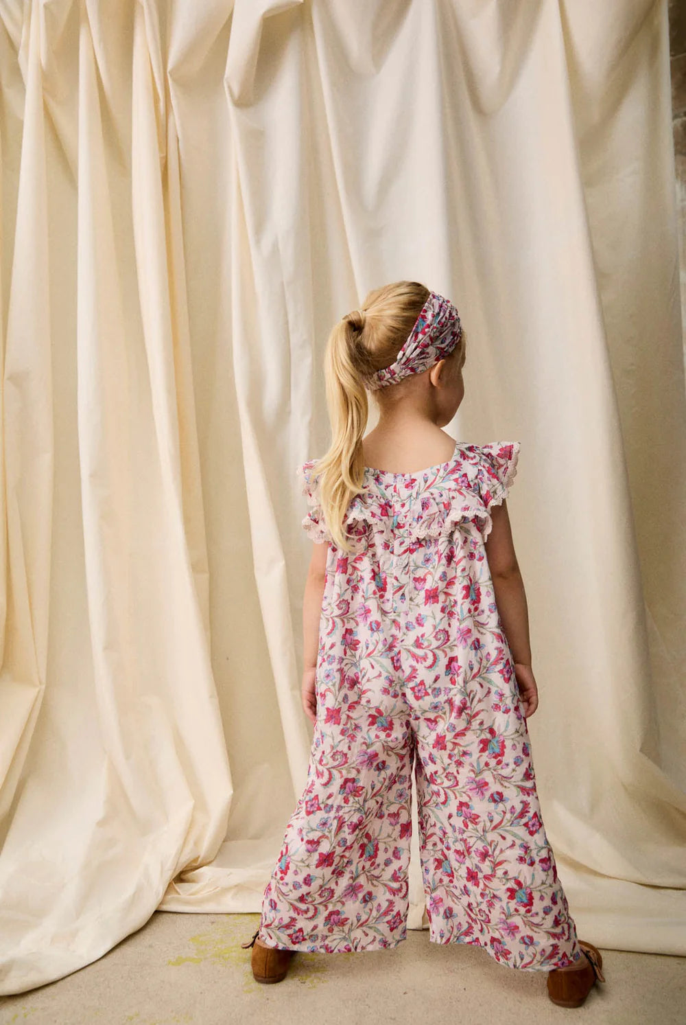 Haarband Yurira - Bio-Baumwolle - Cream Floral Haven - Louise Misha