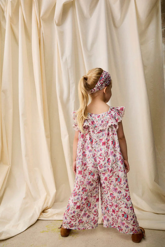 Jumpsuit - Overall Irma - Organic Cotton - Cream Floral Haven - Louise Misha