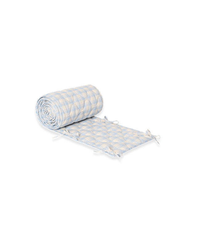 Gewatteerde ledikantbumper Plaid - Biologisch katoen - 360 x 30 cm - Garbo&Friends - productfoto - afbeelding 5