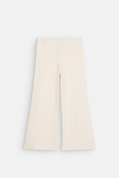 Gebreide broek Salia - Katoen & kasjmier - Cream - Louise Misha - productfoto