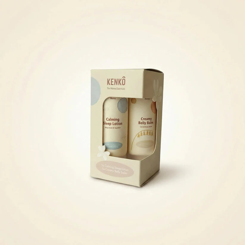 Das Mama Essentials Set – Schlaf-Lotion & Bauchbalsam – Geschenkset – Bio – Kenkô