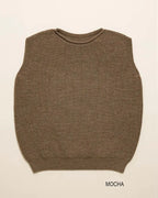 Vest Harvey Kids - 100% extra fine Italiaanse merino wol - HVID