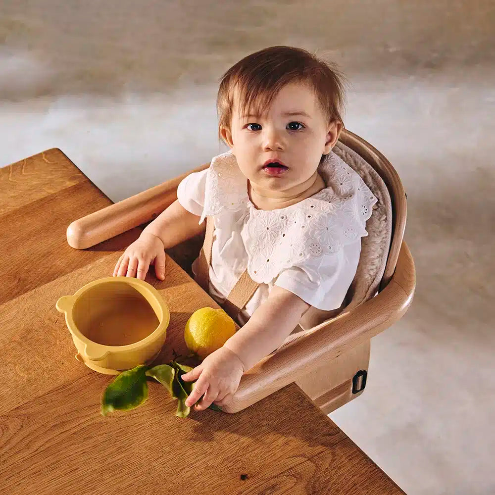 HIKO Baby Tischsitz - Holz-Tischsitz - Ab 6 Monate bis 15 kg - Charlie Crane