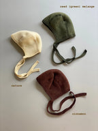 Tie hat - Bonnet - Wool fleece - Organic merino wool - Engel Natur
