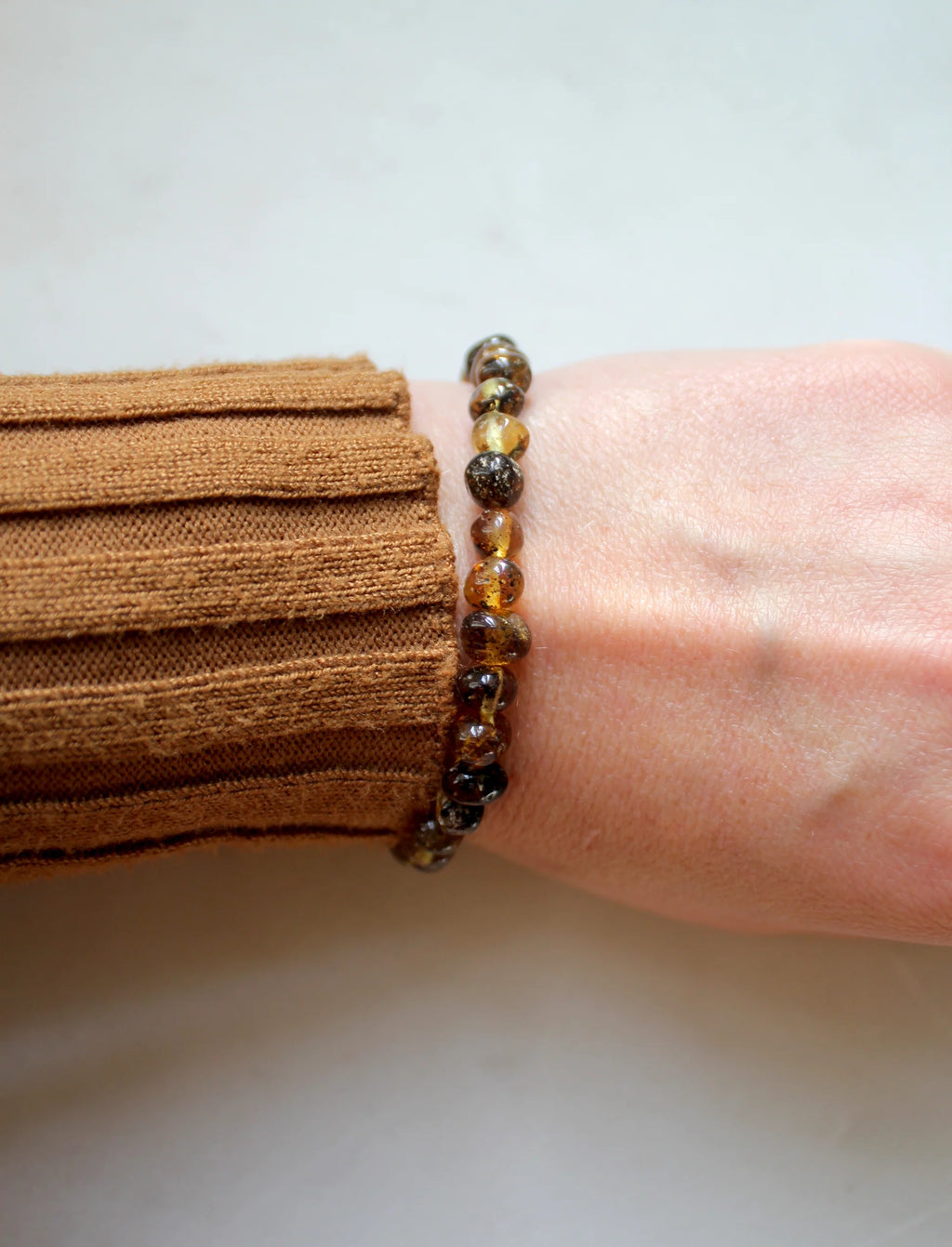 Green Amber Bracelet – Women's Bracelet – Green Baltic Amber – Nirrimis