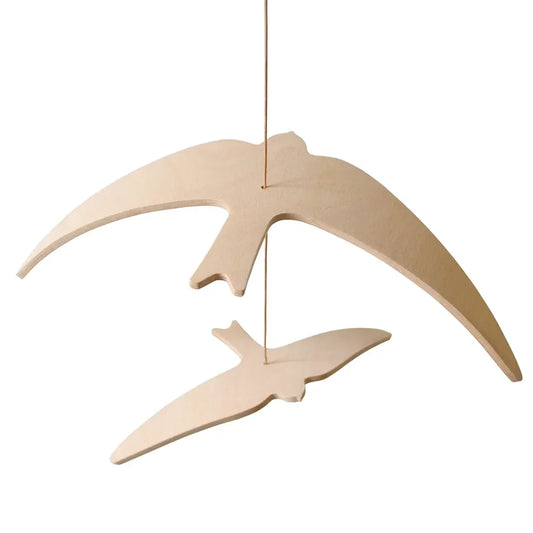 KANO Birds Mobile - Wooden Swallow Mobile - Charlie Crane