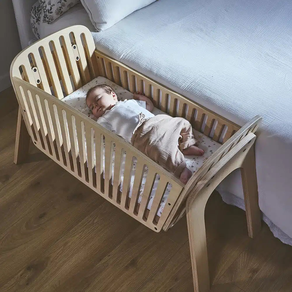 KODO Beistellbett – Beistellbett aus Holz – Von Geburt bis 6 Monate – Charlie Crane
