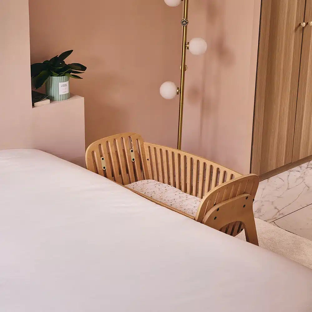 KODO Beistellbett – Beistellbett aus Holz – Von Geburt bis 6 Monate – Charlie Crane