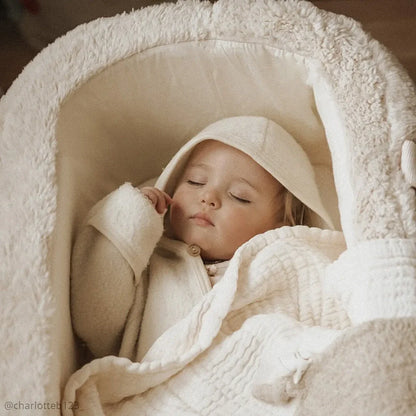 KUKO Baby Moseskorb - Tragbare Cocoon Wiege ab Geburt - Babylift & Wiege - Charlie Crane