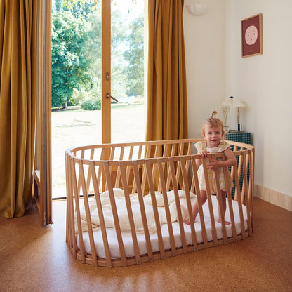 LUGO Bettverlängerung - Erweiterung für LUGO Babybett zum Juniorbett 70x140 cm - Charlie Crane