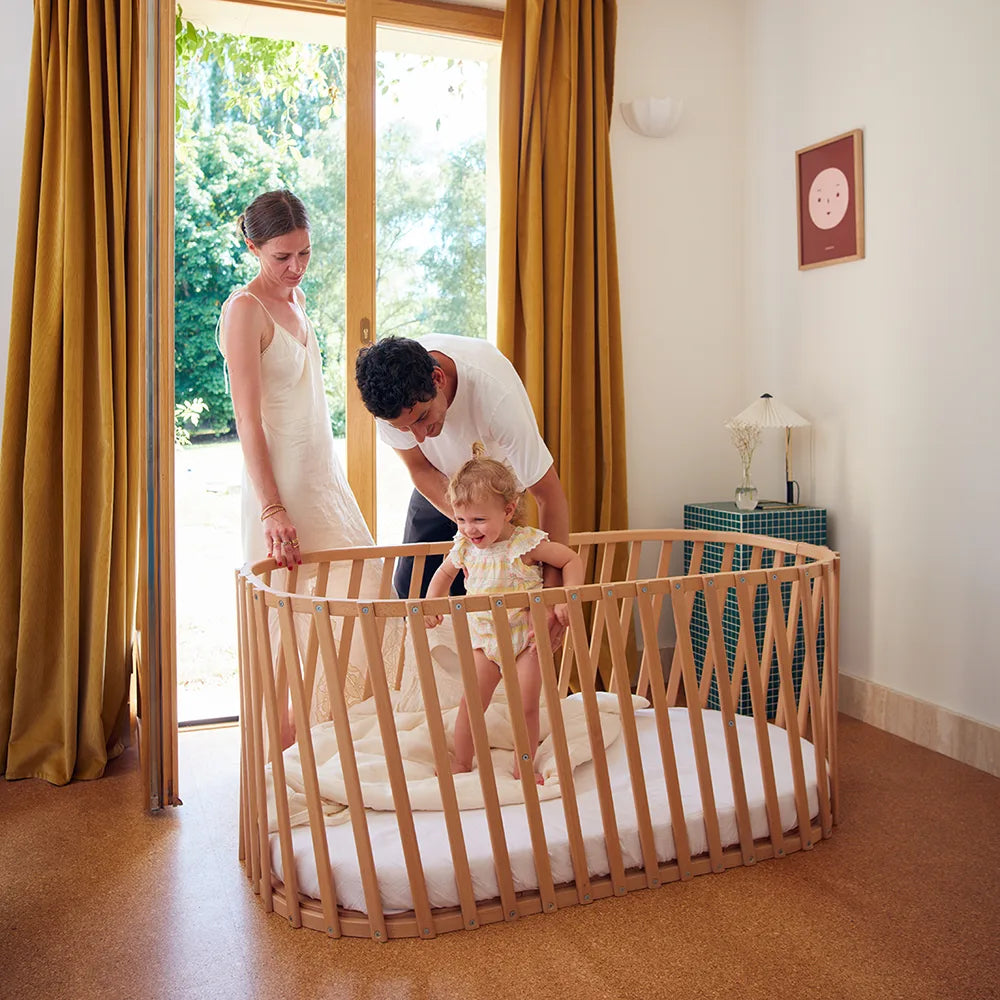 LUGO Bettverlängerung - Erweiterung für LUGO Babybett zum Juniorbett 70x140 cm - Charlie Crane