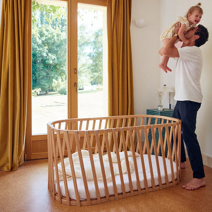 LUGO Bettverlängerung - Erweiterung für LUGO Babybett zum Juniorbett 70x140 cm - Charlie Crane