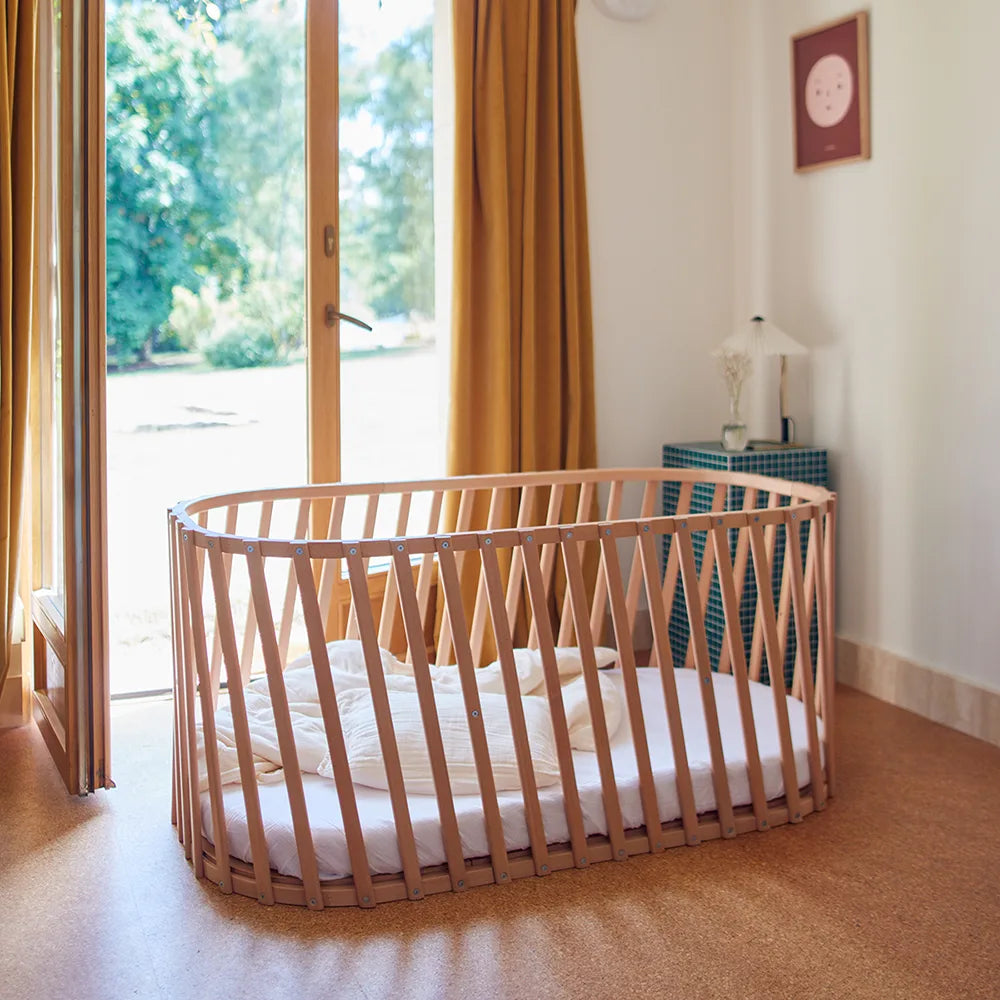 LUGO Bettverlängerung - Erweiterung für LUGO Babybett zum Juniorbett 70x140 cm - Charlie Crane
