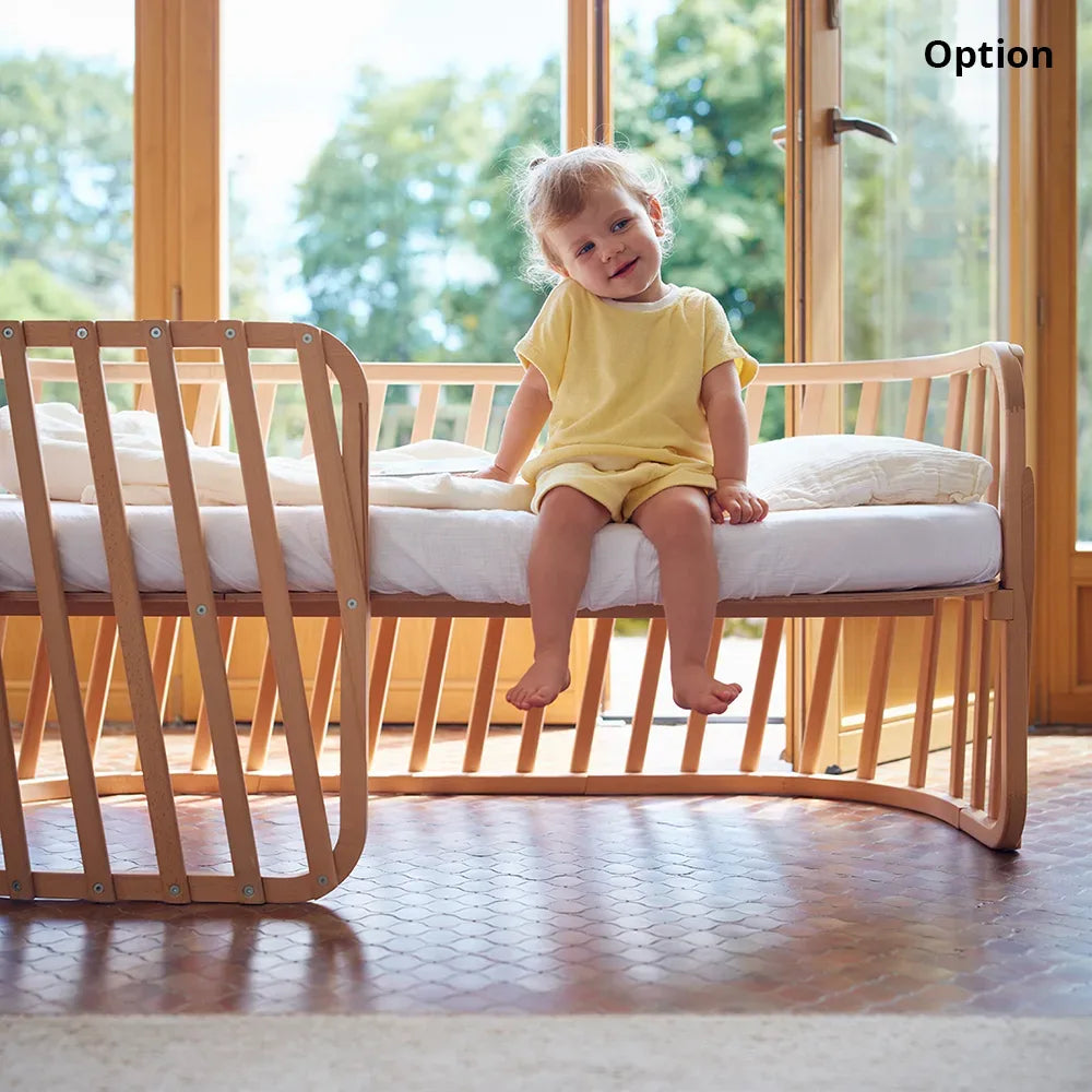 LUGO Bettverlängerung - Erweiterung für LUGO Babybett zum Juniorbett 70x140 cm - Charlie Crane