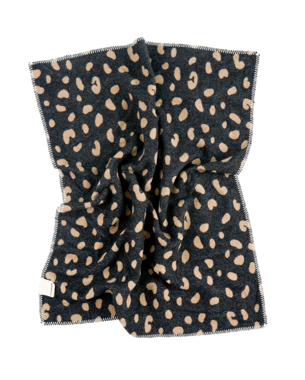 Leopard Merino Biniblanket – Wiegdeken - 100% merinowol - 75×100 cm – BINIBAMBA