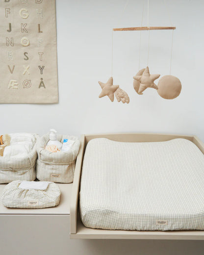 Mobile Uno - Grey Sand - Organic cotton - MarMar Copenhagen