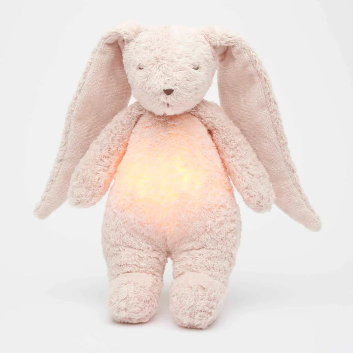 Kuschelhase mit Herzschlag & White Noise - The Humming Bunny 2.0 - Bio GOTS Baumwolle - Moonie