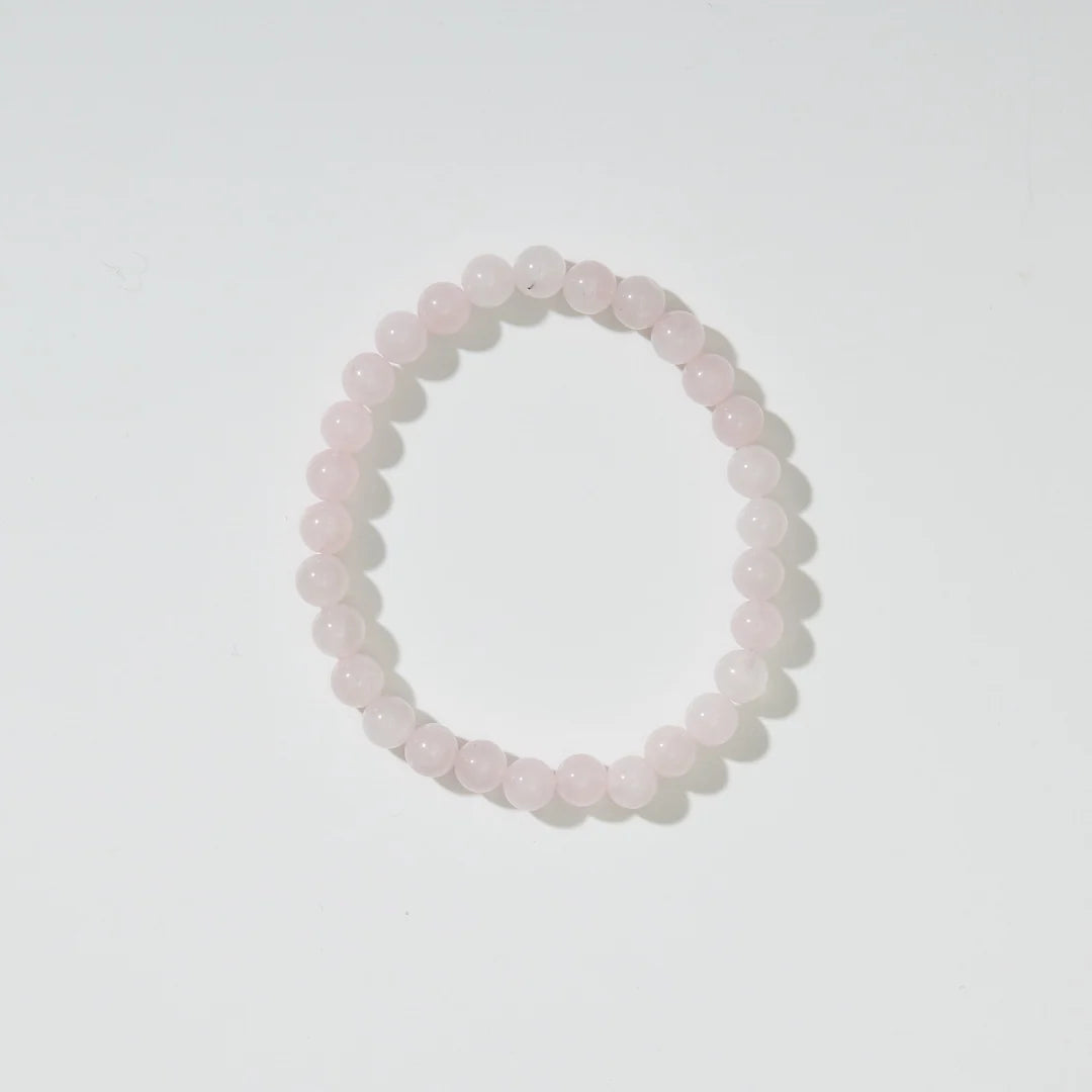 Rose Quartz Adult Bracelet – Elastische damesarmband – Natuurlijke rozenkwarts – Nirrimis