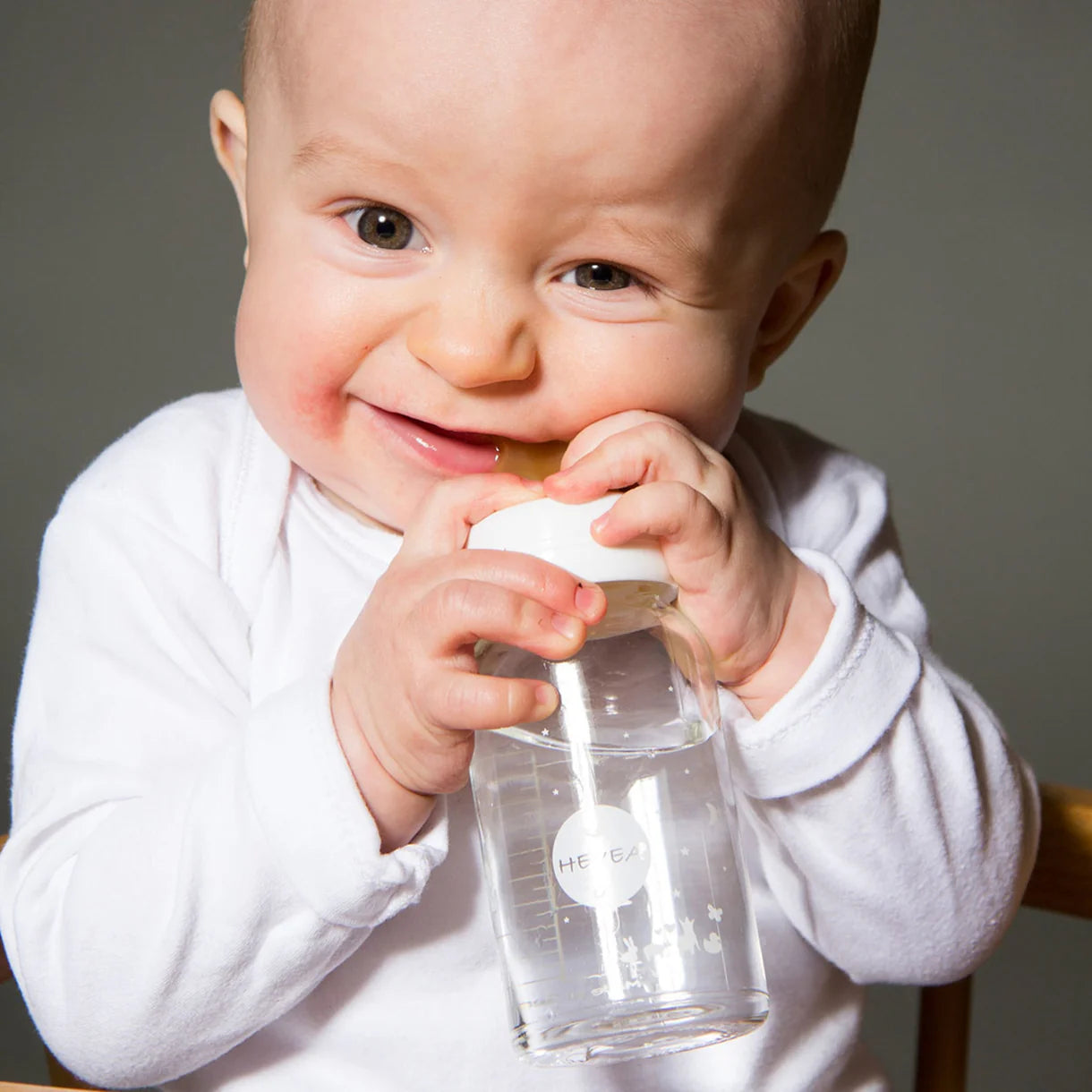 2-pack teats for baby bottle - Standard Neck Baby Glass Bottle Nipples - Natural Rubber - Hevea