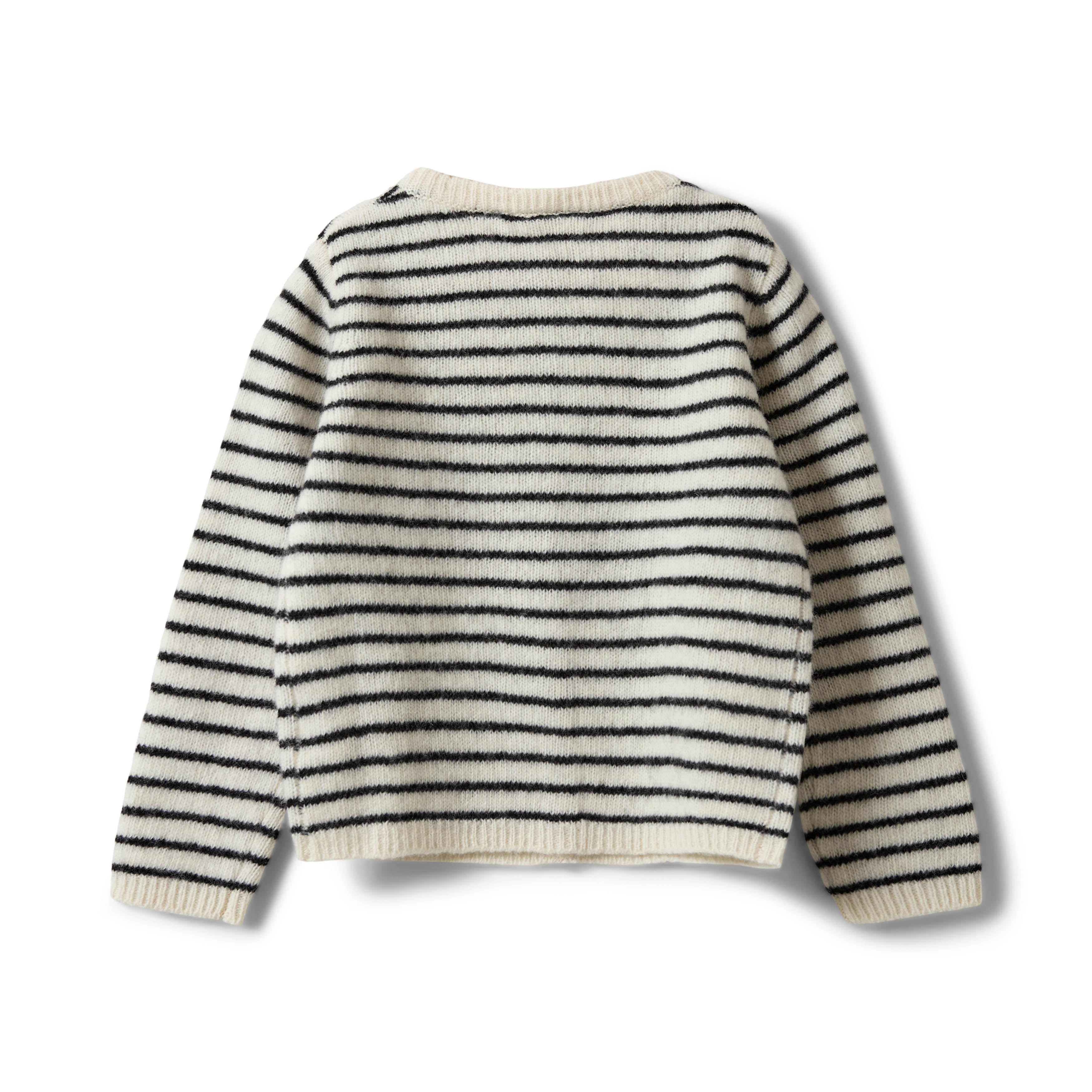 Wollen vest CisseKB met strepen - 100% wol - Sofie Schnoor