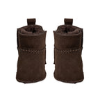 Chaussons bébé ReneeKB - Doublure en daim et laine - Beige et marron foncé - Sofie Schnoor