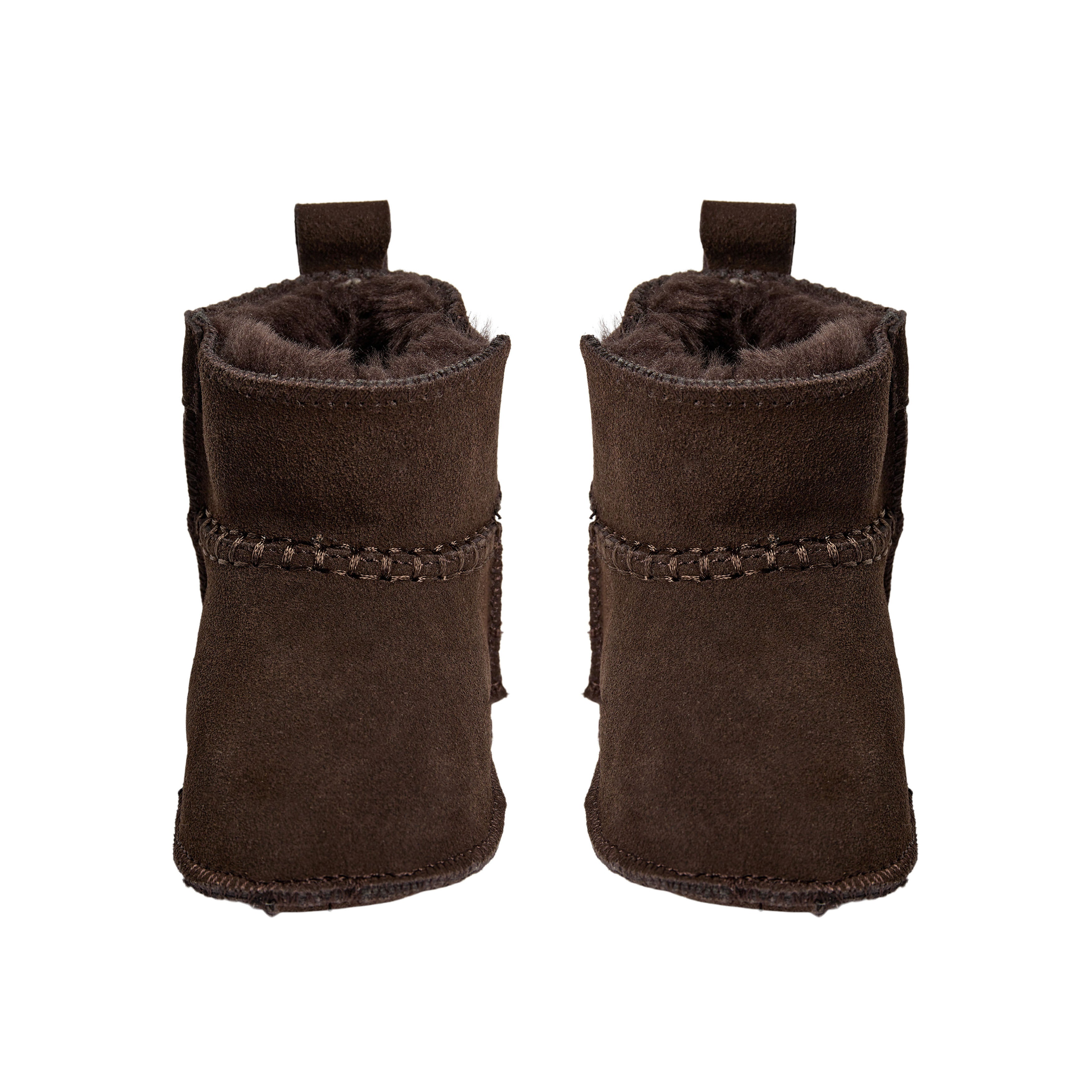 Chaussons bébé ReneeKB - Doublure en daim et laine - Beige et marron foncé - Sofie Schnoor