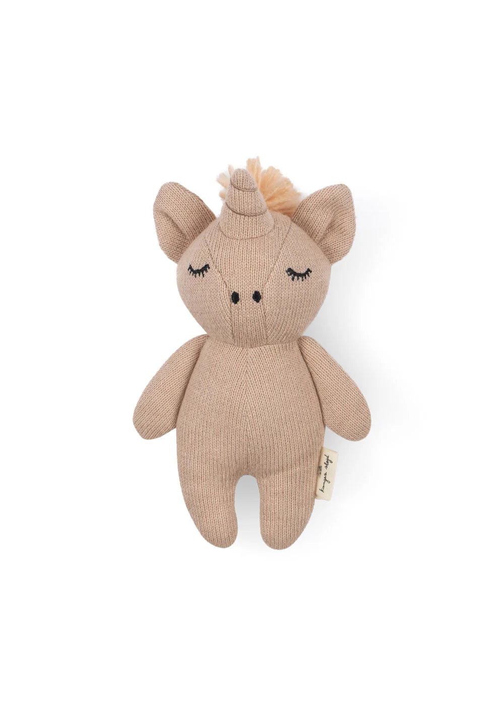 Mini Unicorn - Soft Cuddly Toy with Bell - Organic Cotton - Konges Sløjd
