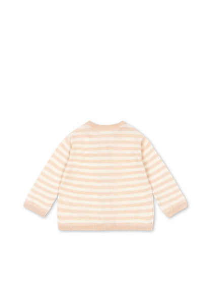 Venti Knit Cardigan - Cameo Rose - Fijngebreid Vestje - Biologisch Katoen - GOTS - Konges Sløjd - achterkant