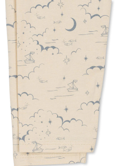 Baby Leggings - Cielo Marino - Organic Cotton - GOTS - Konges Sløjd