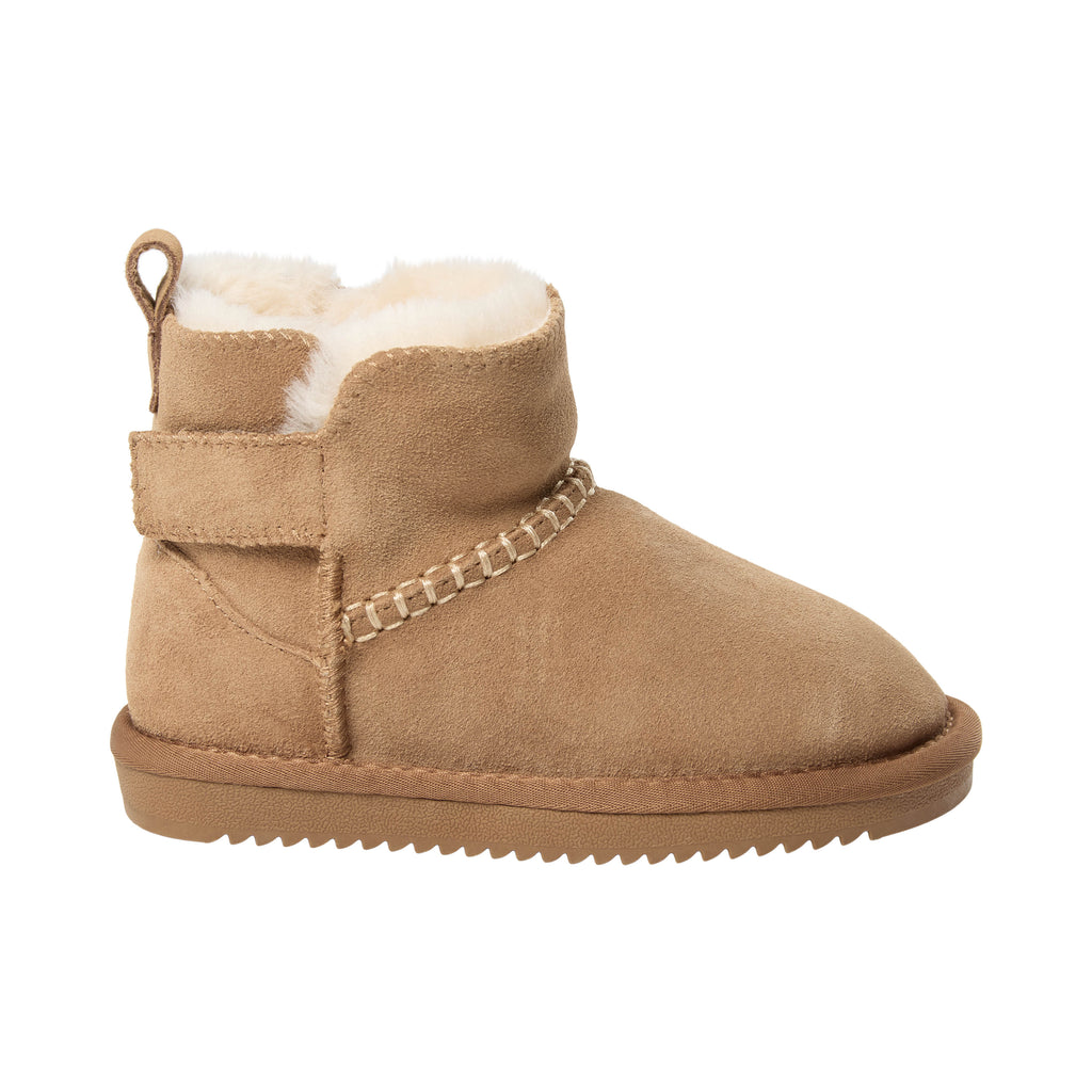 Chaussures enfant doublées en laine ValeKB - Daim - Beige et marron foncé - Sofie Schnoor