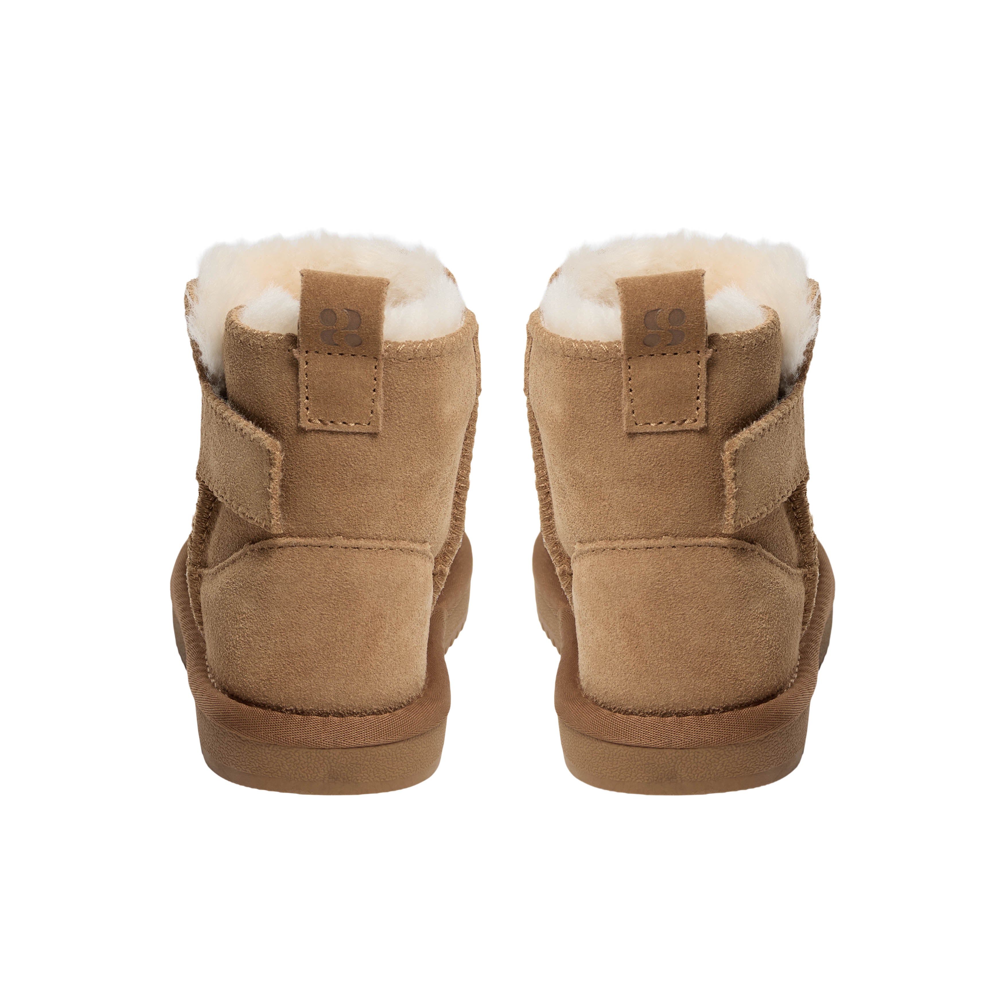 Chaussures enfant doublées en laine ValeKB - Daim - Beige et marron foncé - Sofie Schnoor