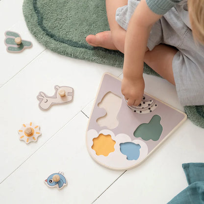 Jigsaw puzzle - Peg puzzle - Lalee - Sand - Done by Deer