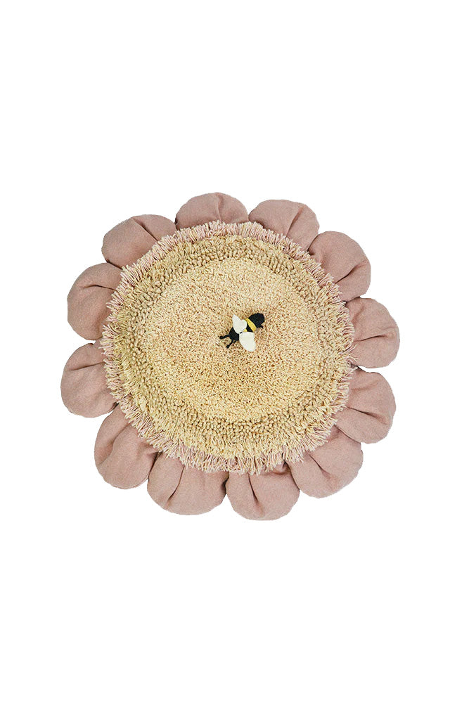 Floor Cushion Pink Daisy – Bloemvormig vloerkussen – Ø 70 cm – Lorena Canals