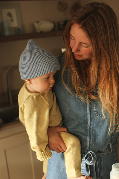 Pullover Georgette - Baby-Pullover - Merinowolle - HVID