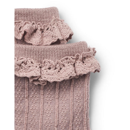 Wheat - Wool Lace Socks Nora - Wollen baby sokken - Wol mix