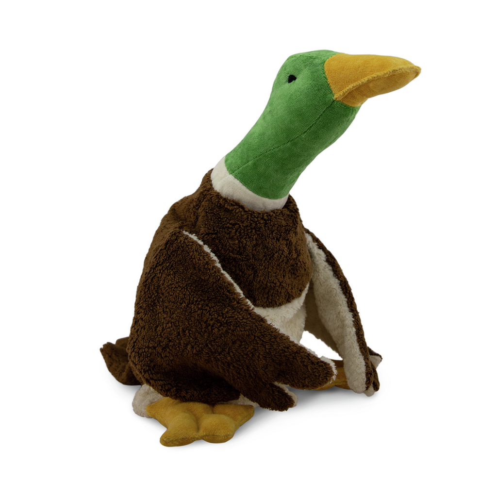 Cuddly Animal Duck Large - Large warming cuddly toy duck - Organic cotton & Wool - Senger Naturwelt