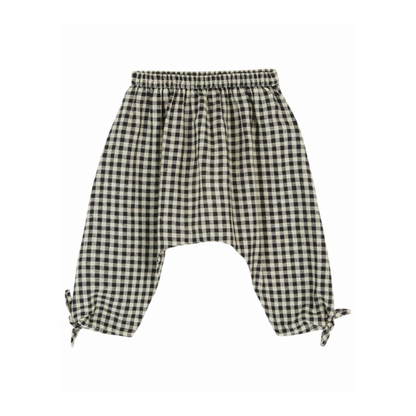 Gingham Harem Pants - Sarouel Bebe Gringham - Cotton Blend - Emile et Ida