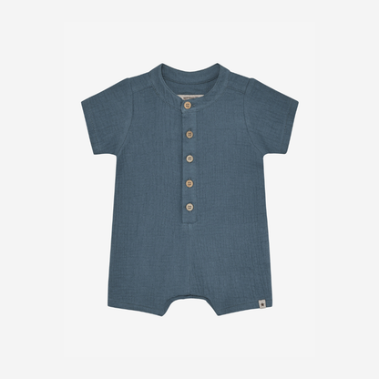 Sommeranzug - Baumwollmusselin - Playsuit SS Musselin - Bering Sea - Huttelihut