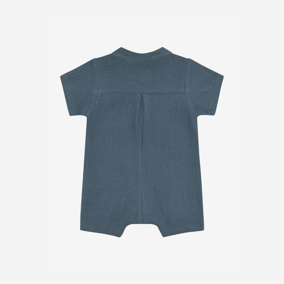 Sommeranzug - Baumwollmusselin - Playsuit SS Musselin - Bering Sea - Huttelihut