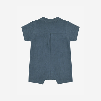 Sommeranzug - Baumwollmusselin - Playsuit SS Musselin - Bering Sea - Huttelihut