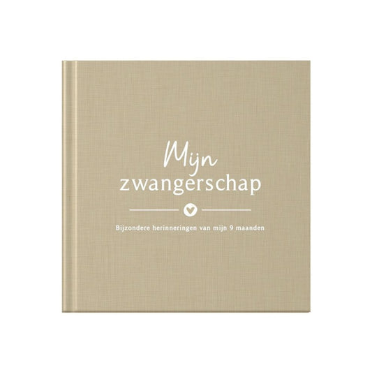 Baby invulboekje - Invulboek Mijn Zwangerschap - Linnen Taupe - Fyllbooks