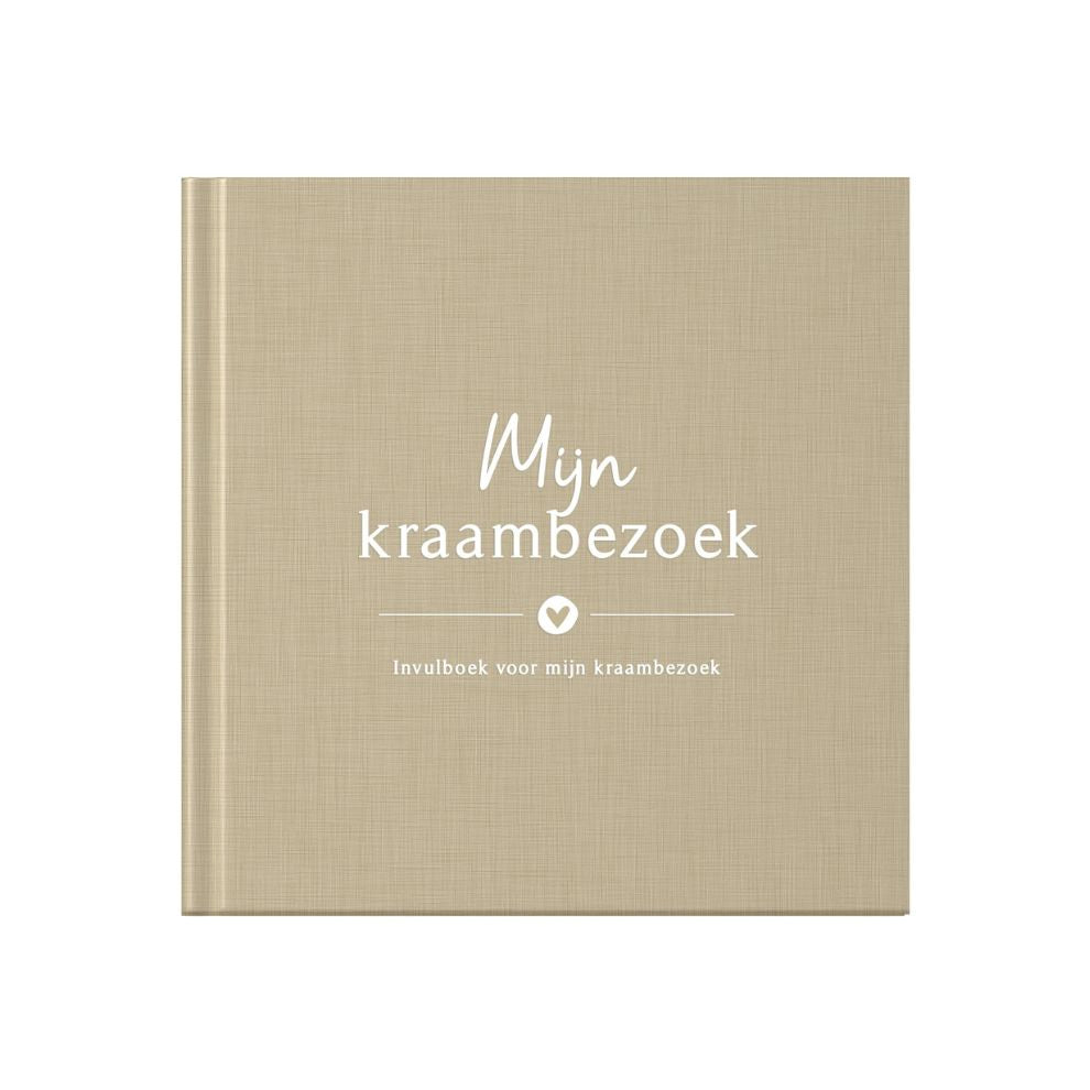 Baby guestbook - My maternity visit - Linen Taupe - Fyllbooks