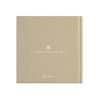 Baby guestbook - My maternity visit - Linen Taupe - Fyllbooks