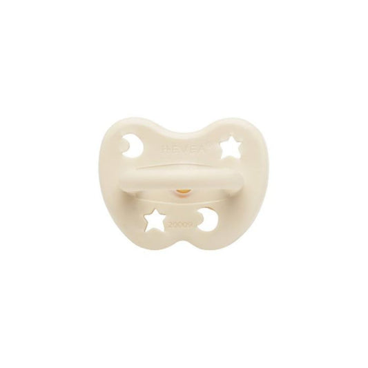 HEVEA - Pacifier Milky White Round - Teat - 100% natural rubber - 100% plastic-free
