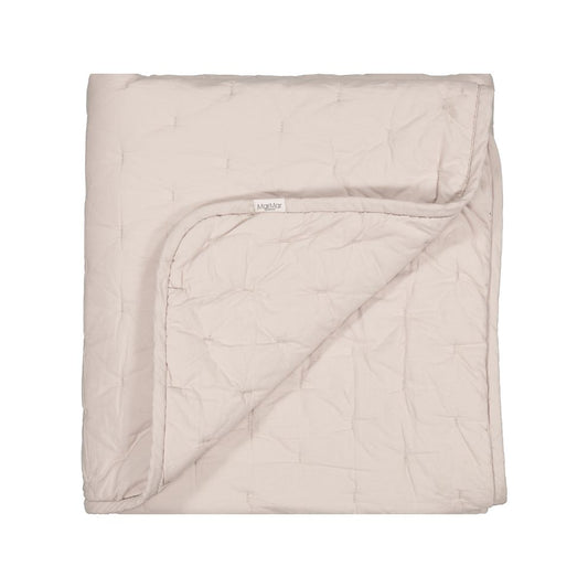Quilted Blanket – 100% organic cotton – 120x120 cm - Alida - Grey Sand - MarMar Copenhagen