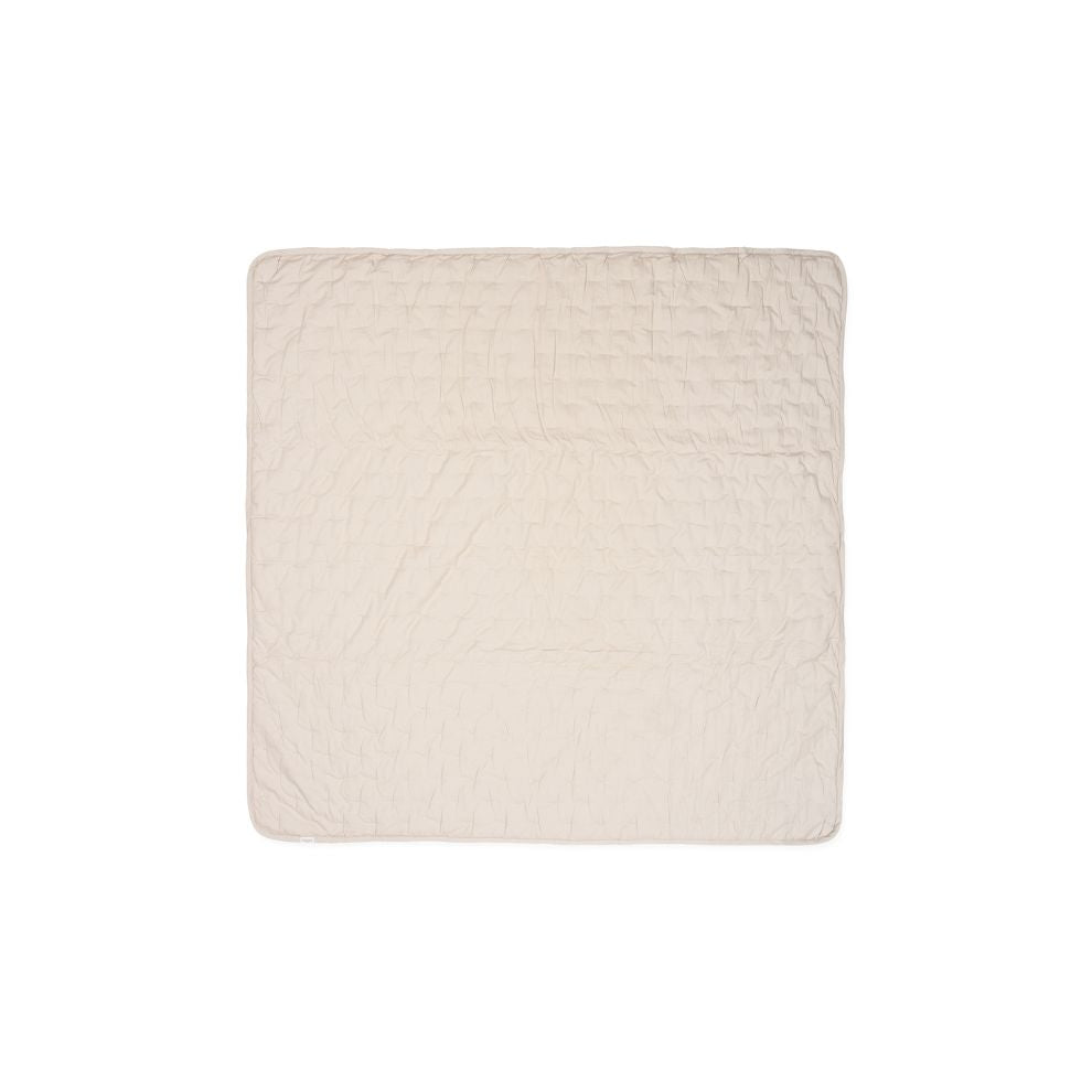 Quilted Blanket - 100% biologisch katoen - 120x120 cm - Alida - Grey Sand - MarMar Copenhagen - productfoto - afbeelding 4