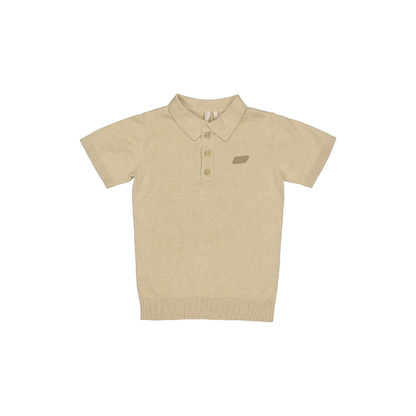 Feingestricktes Poloshirt Benny - Baumwolle - Beige - Levv Labels