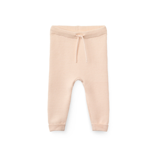Gebreid broekje - Cotton Baby Leggings -  Biologisch katoen - Soft Pink/Roze - Copenhagen Colors