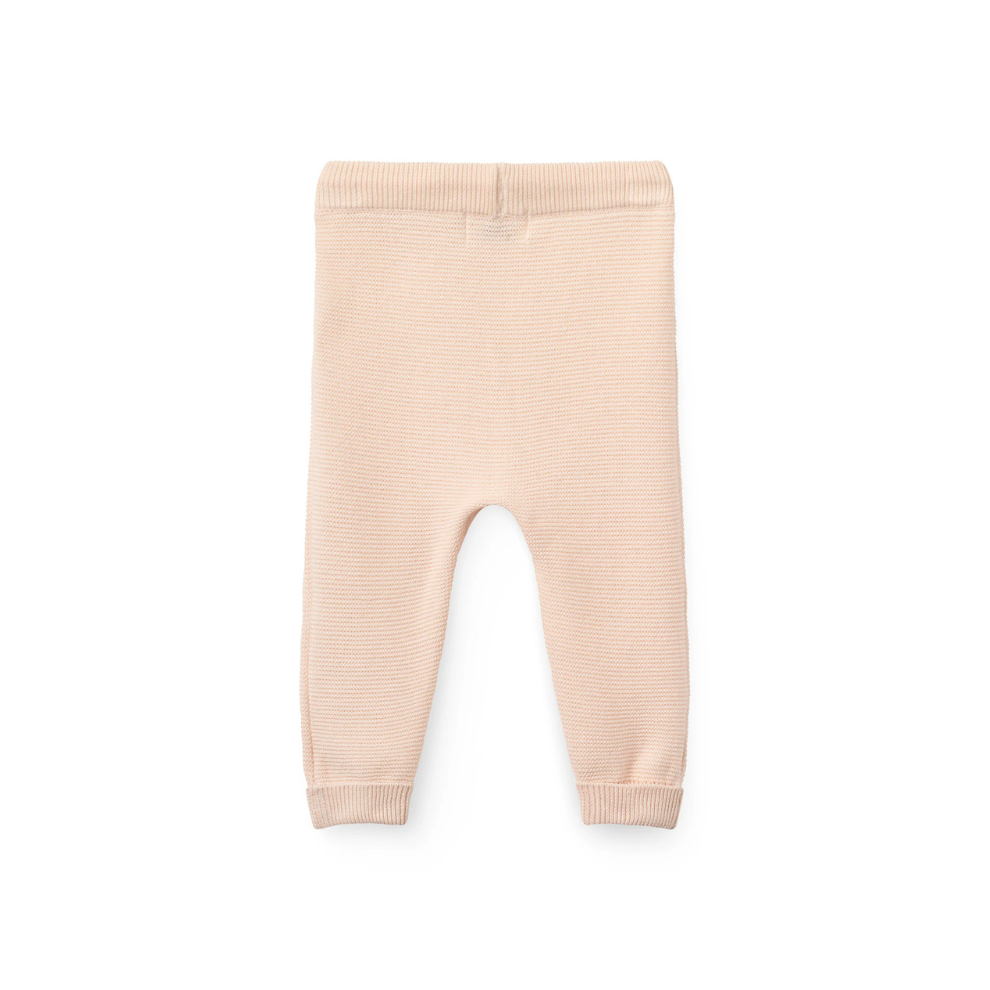 Knitted pants - Cotton Baby Leggings - Organic cotton - Soft Pink/Rose - Copenhagen Colors